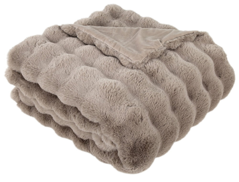 Malini Raffles Taupe Throw - Canwell Interiors Limited - Malini