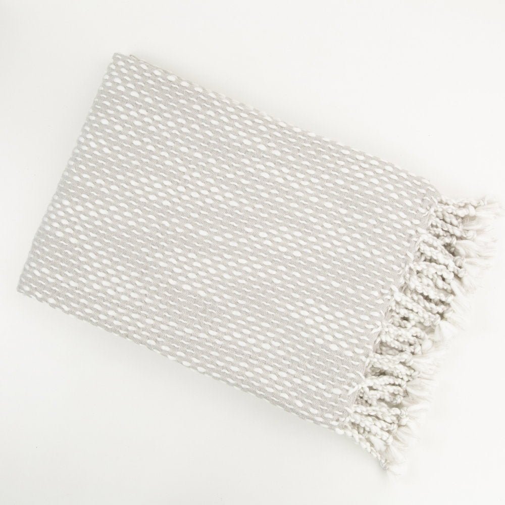 Malini Raindrops Silver Throw - Canwell Interiors Limited - Malini