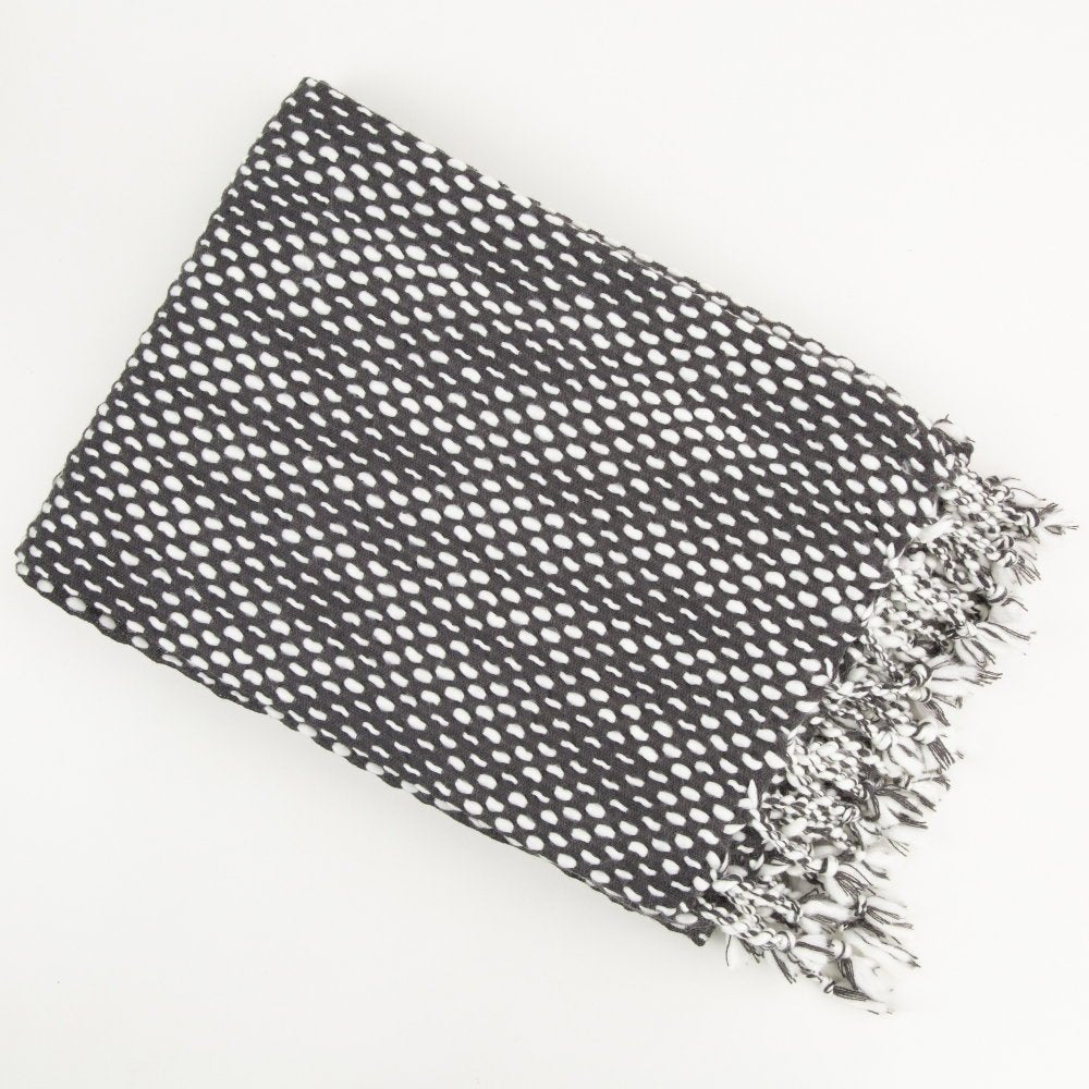 Malini Raindrops Slate Throw - Canwell Interiors Limited - Malini
