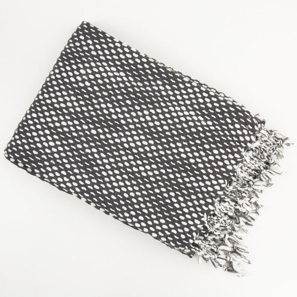 Malini Raindrops Slate Throw - Canwell Interiors Limited - Malini