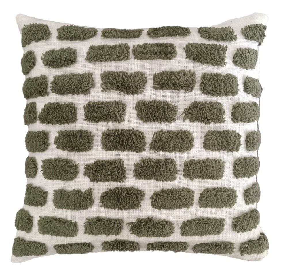 Malini Ridge Olive Cushion - Canwell Interiors Limited - Malini