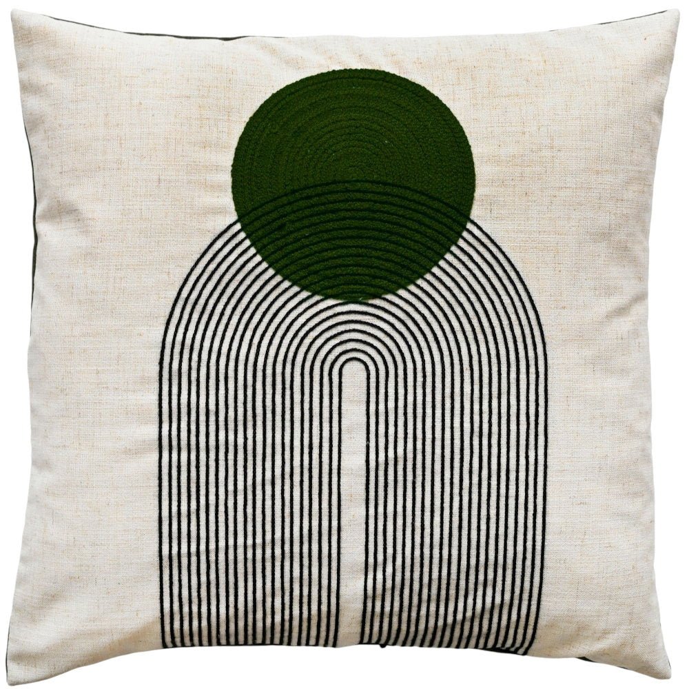 Malini Saloni Olive Cushion - Canwell Interiors Limited - Malini
