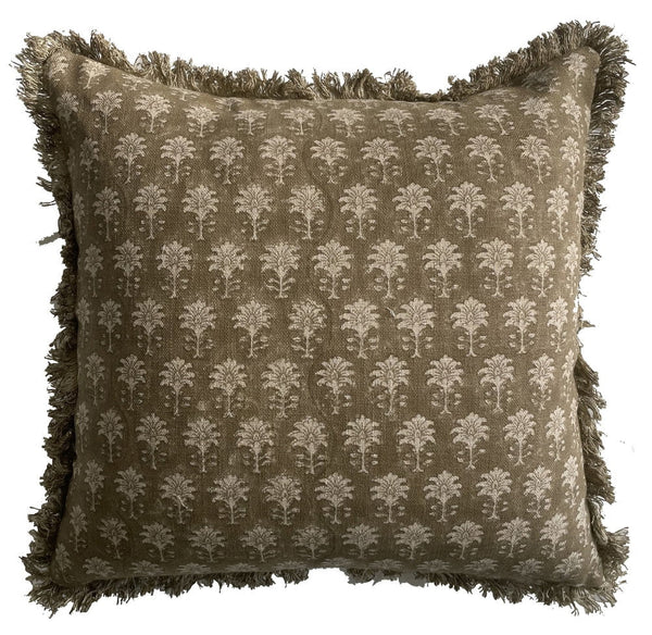 Malini Sarika Olive Cushion - Canwell Interiors Limited - Malini
