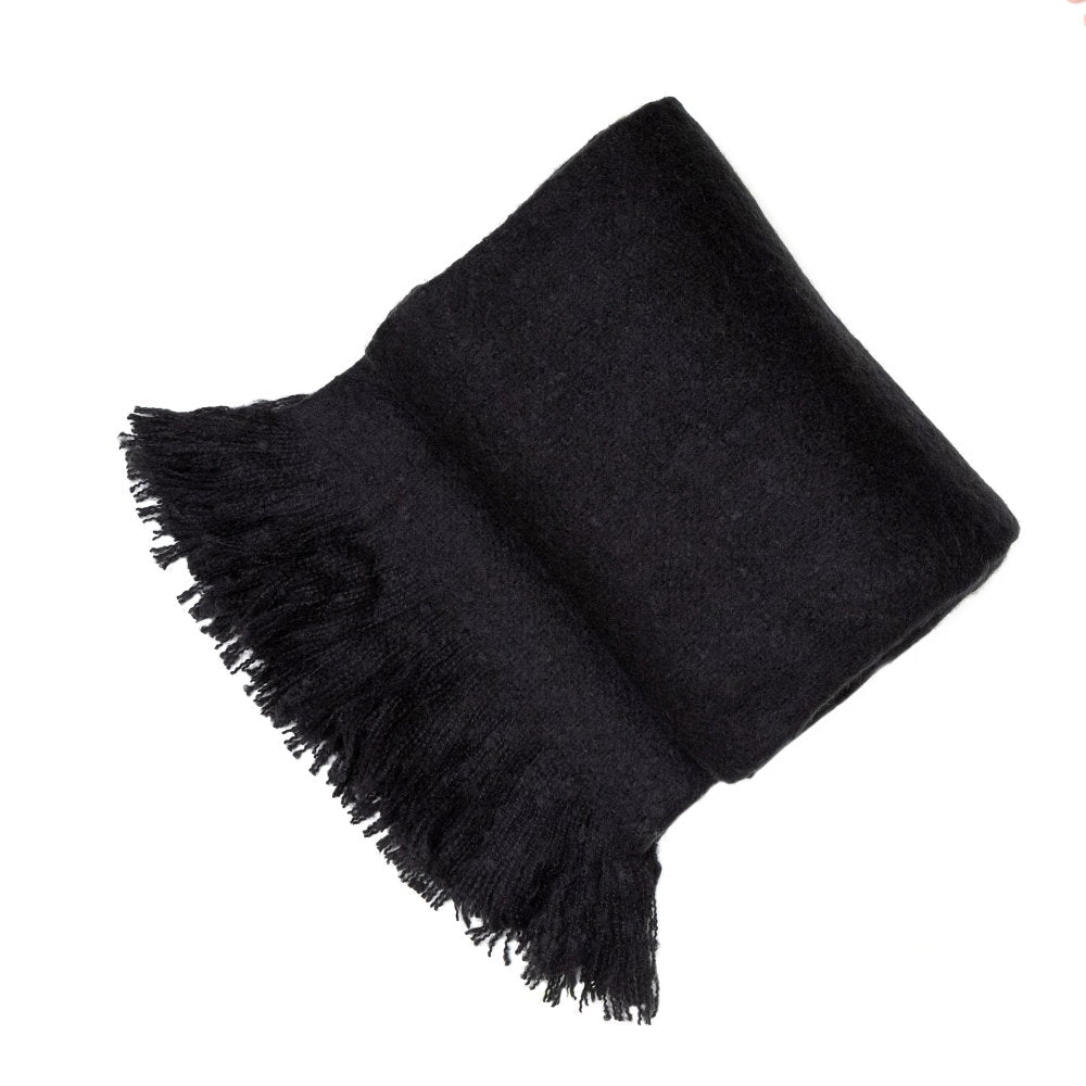 Malini Serena Black Throw - Canwell Interiors Limited - Malini