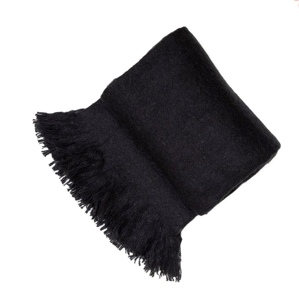 Malini Serena Black Throw - Canwell Interiors Limited - Malini