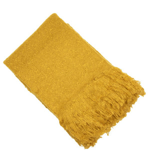 Malini Serena Mustard Throw - Canwell Interiors Limited - Malini