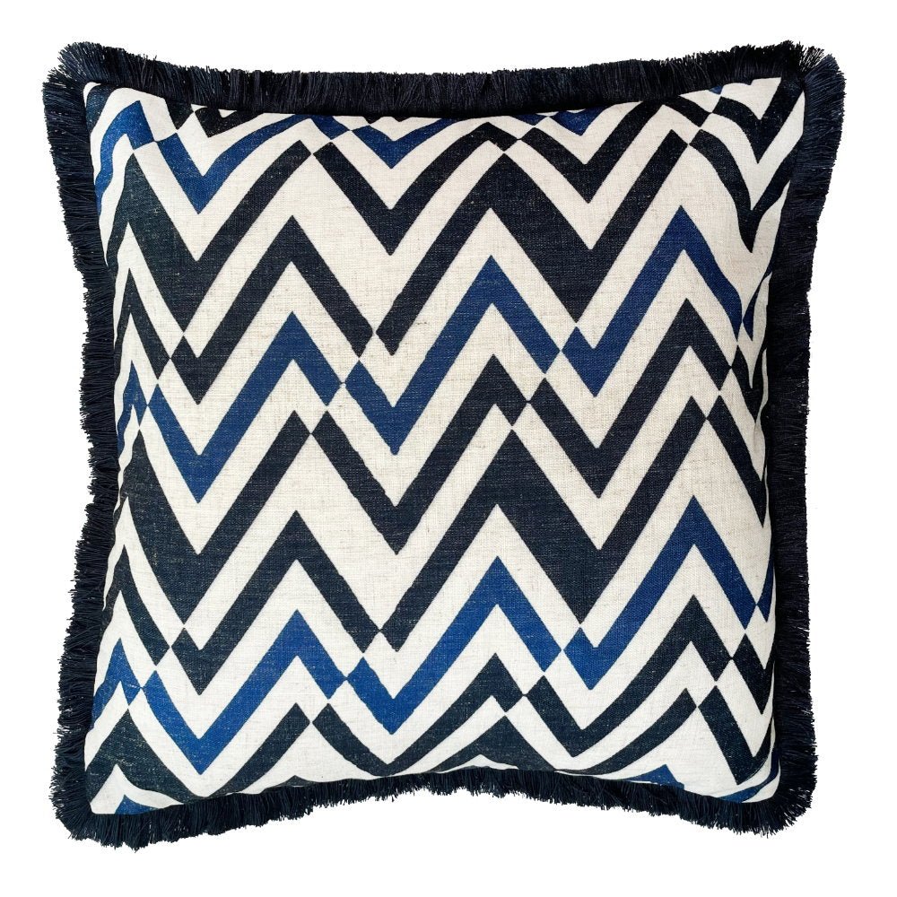 Malini Soma Navy Cushion - Canwell Interiors Limited - Malini