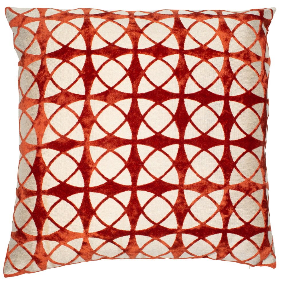 Malini Spiral Orange Cushion - Canwell Interiors Limited - Malini
