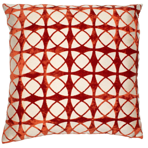 Malini Spiral Orange Cushion - Canwell Interiors Limited - Malini