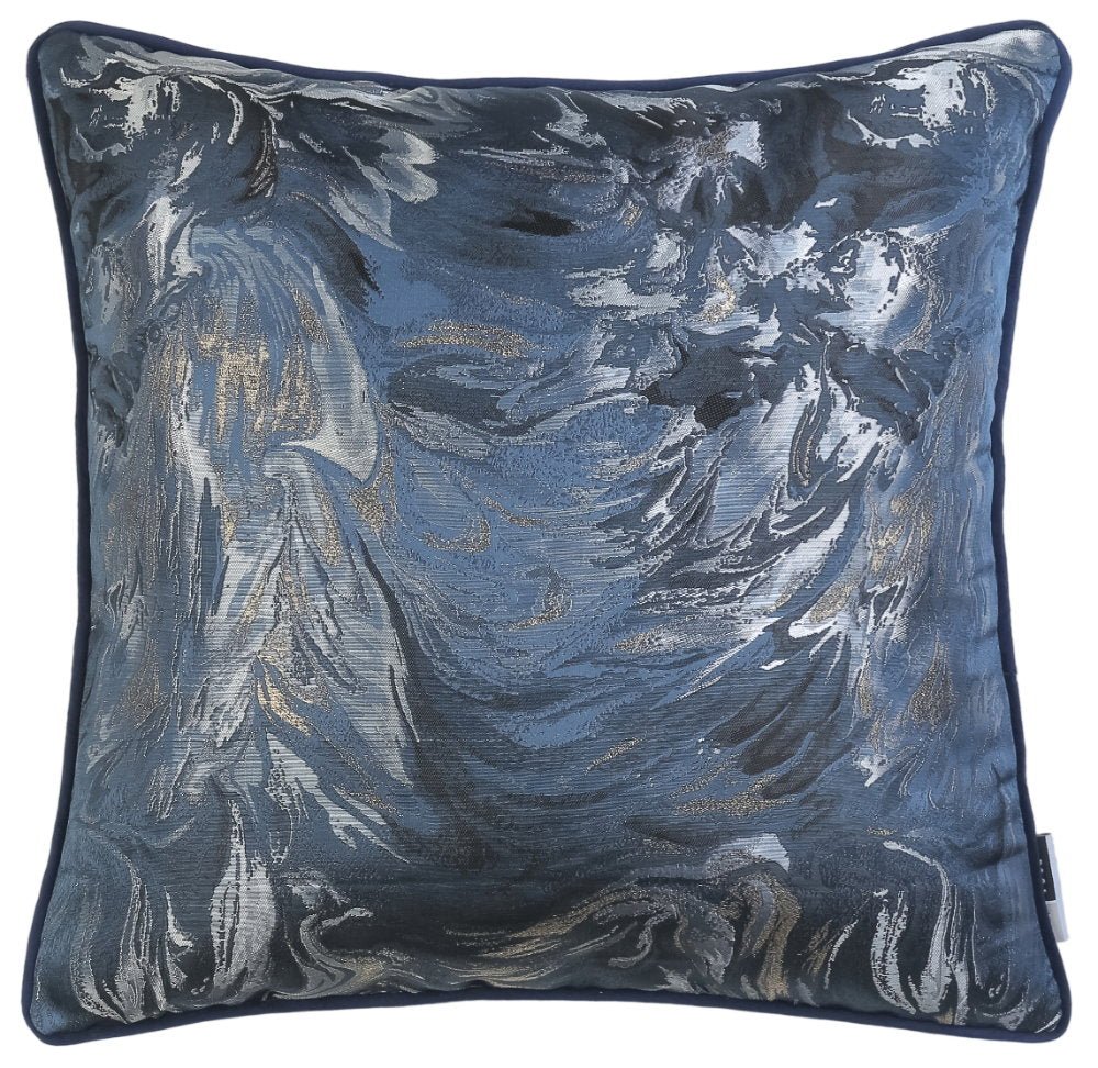 Malini Symphony Navy Cushion - Canwell Interiors Limited - Malini