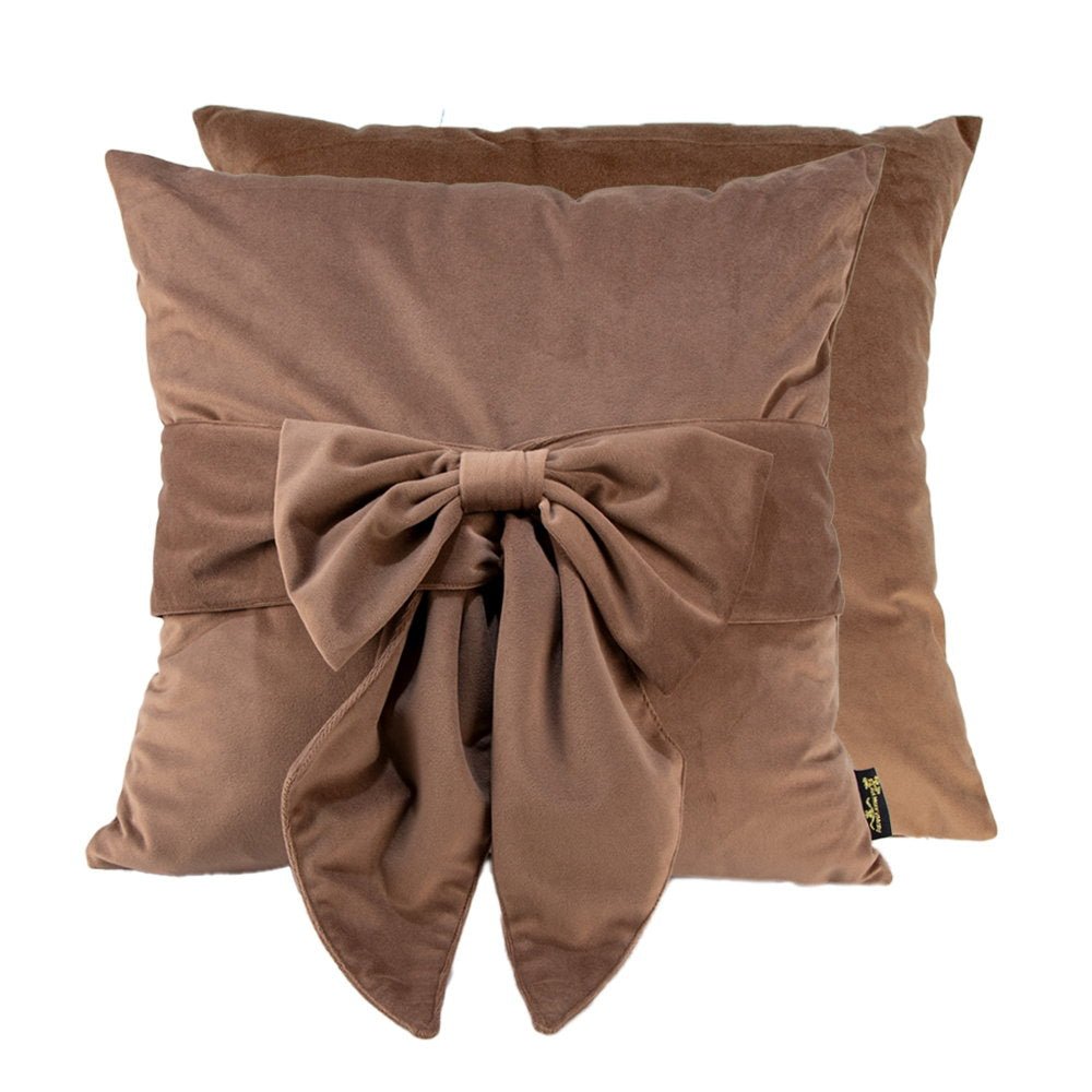 Malini Tiedup Taupe Cushion - Canwell Interiors Limited - Malini