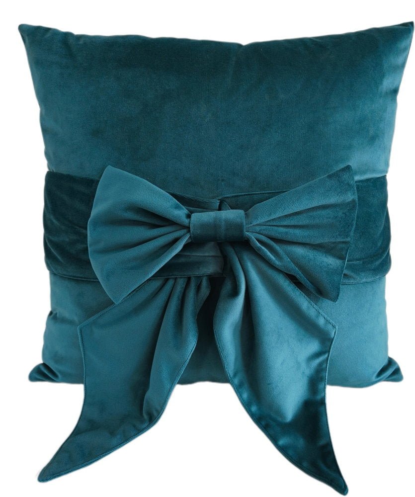 Malini Tiedup Teal Cushion - Canwell Interiors Limited - Malini