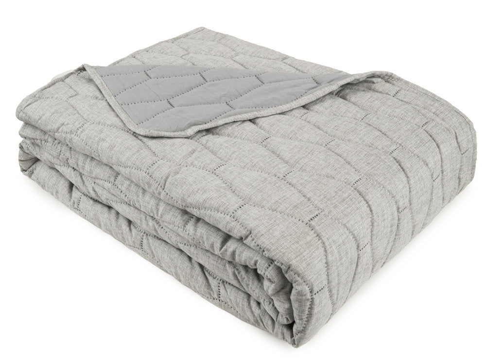Malini Winchcombe Grey Quilt - Canwell Interiors Limited - Malini