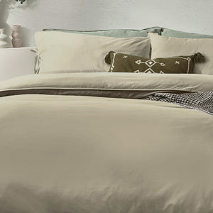 Mallow Bow Tie King Size Duvet Set Linen - XShowhome Limited - Riva