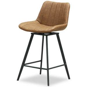 Malmo Tan Swivel Bar Stool - Canwell Interiors Limited - Hills