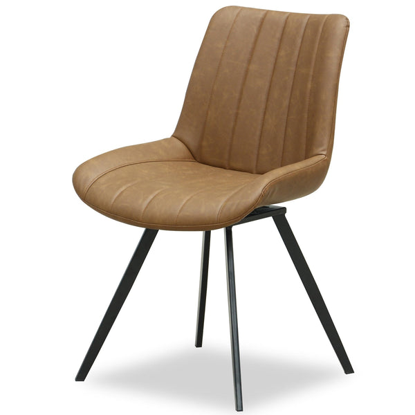 Malmo Tan Swivel Dining Chair - Canwell Interiors Limited - Hills