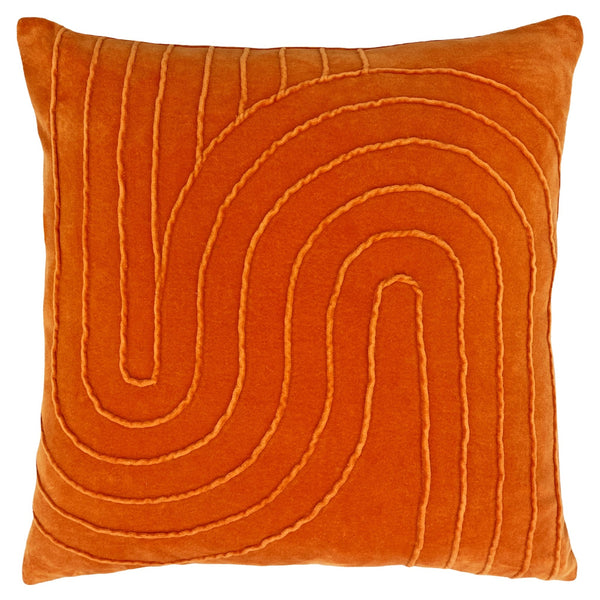Mangata 45x45 Feather Filled Cushion Orange - Canwell Interiors Limited - Riva