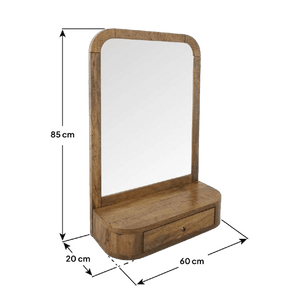 Mango Lounge Mirror with Shelf - XShowhome Limited - XShowhome