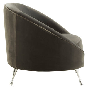Manhattan Grey Velvet Cocoon Chair - Canwell Interiors Limited - Xshowhome