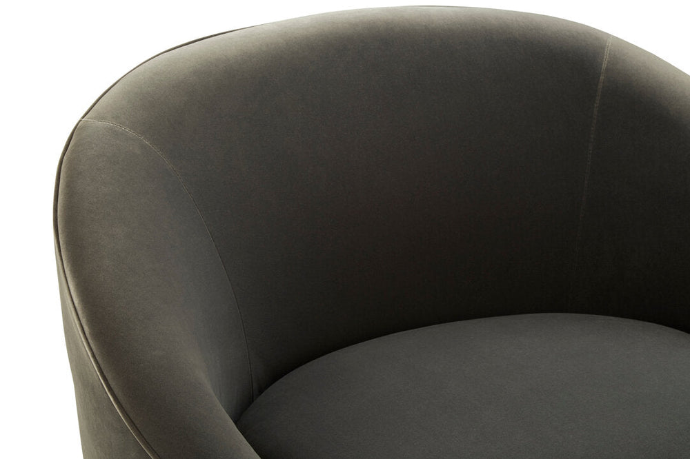 Manhattan Grey Velvet Cocoon Chair - Canwell Interiors Limited - Xshowhome