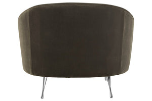 Manhattan Grey Velvet Cocoon Chair - Canwell Interiors Limited - Xshowhome