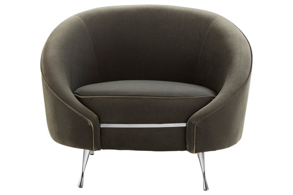 Manhattan Grey Velvet Cocoon Chair - Canwell Interiors Limited - Xshowhome
