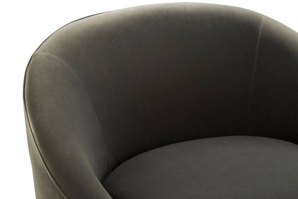 Manhattan Grey Velvet Cocoon Chair - XShowhome Limited - Xshowhome