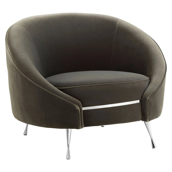 Manhattan Grey Velvet Cocoon Chair - XShowhome Limited - Xshowhome