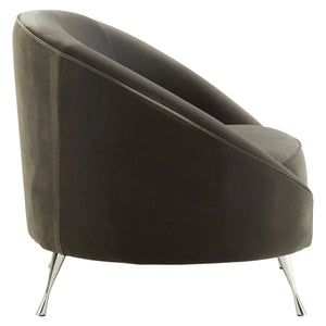 Manhattan Grey Velvet Cocoon Chair - XShowhome Limited - Xshowhome