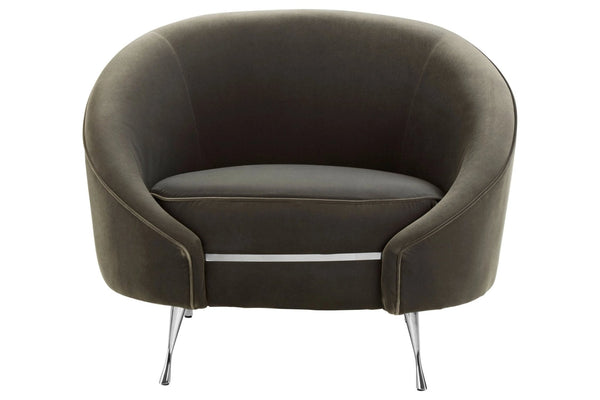 Manhattan Grey Velvet Cocoon Chair - XShowhome Limited - Xshowhome