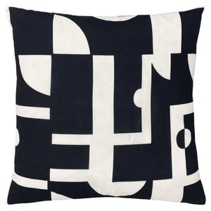 Manhatten 50x50 Feather Filled Cushion Mono - Canwell Interiors Limited - Riva