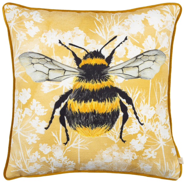 Manor Bee 43x43 Feather Filled Cushion Natural - Canwell Interiors Limited - Riva
