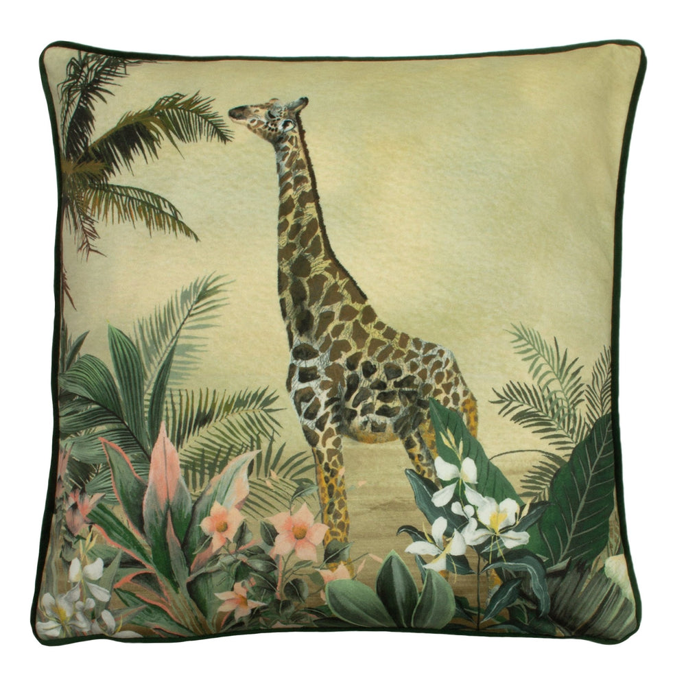 Manyara 43x43 Feather Filled Cushion Giraffe - Canwell Interiors Limited - Riva