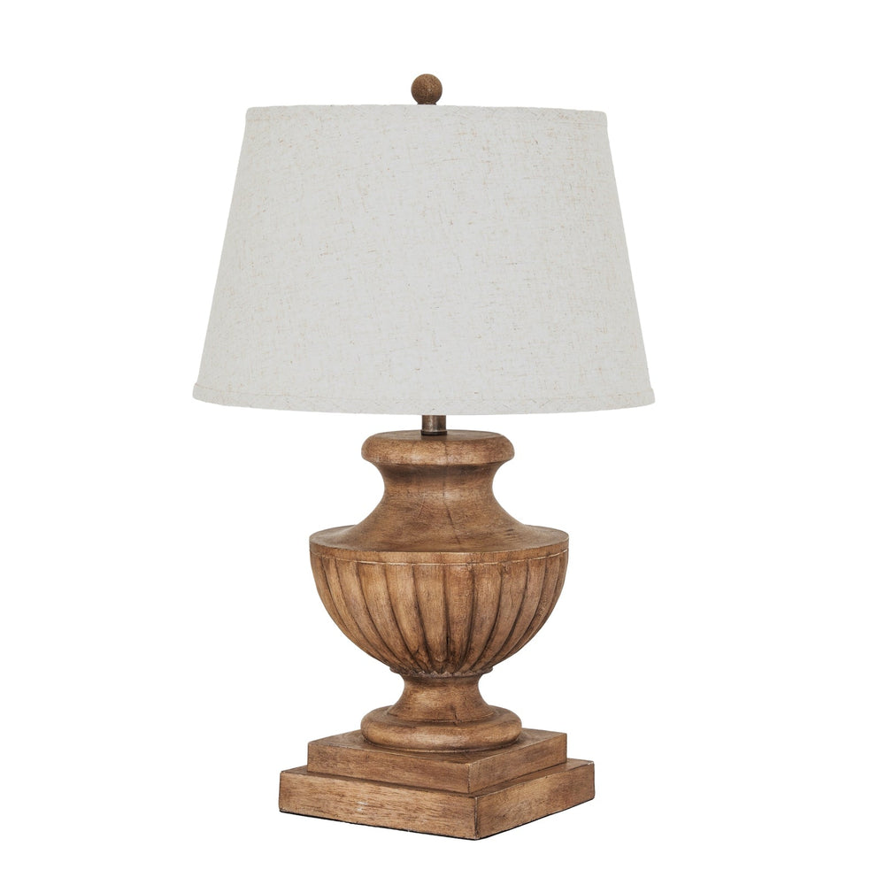 Marbelle Table Lamp with Edged Linen Shade