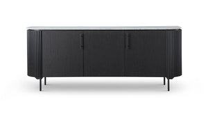 Lantine Marble Buffet - Black Oak - Tommy Franks