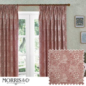 Marigold 167x182 Pencil Pleat Curtains Russet - Canwell Interiors Limited - Riva