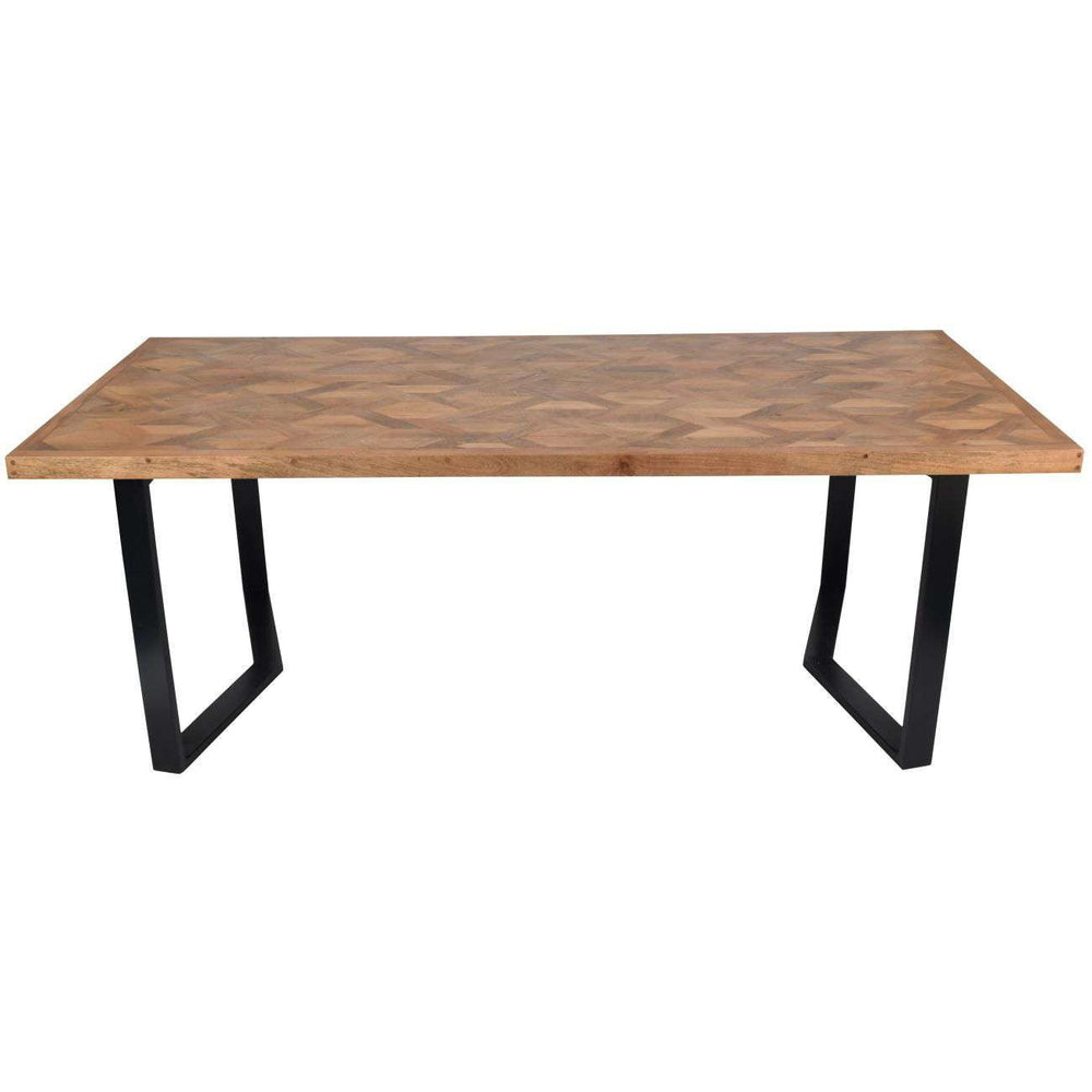 Marston II Geometric Wooden Dining Table 220cm - XShowhome Limited - Libra