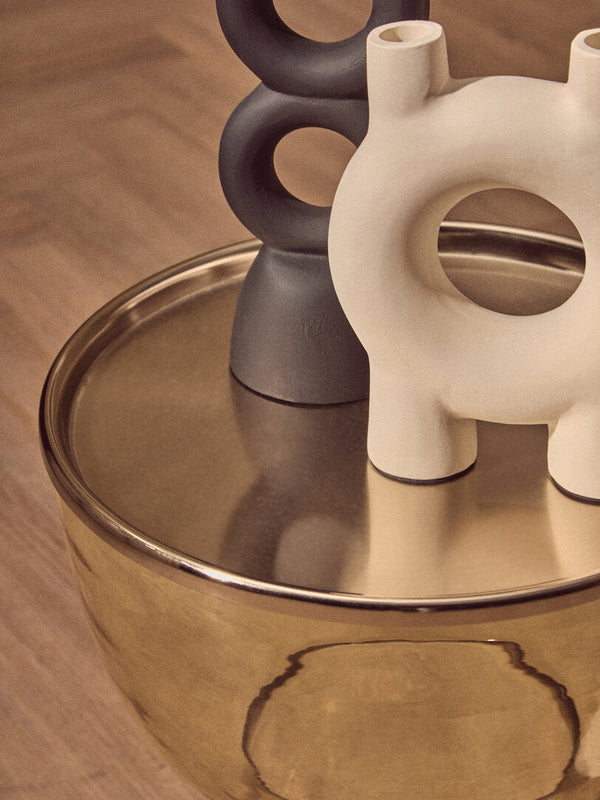 Martini Amber Glass Side Table - Canwell Interiors Limited - Xshowhome