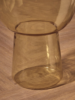 Martini Amber Glass Side Table - Canwell Interiors Limited - Xshowhome
