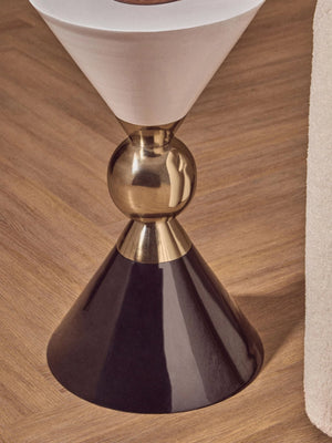 Martini Gold And Black Side Table - XShowhome Limited - Xshowhome