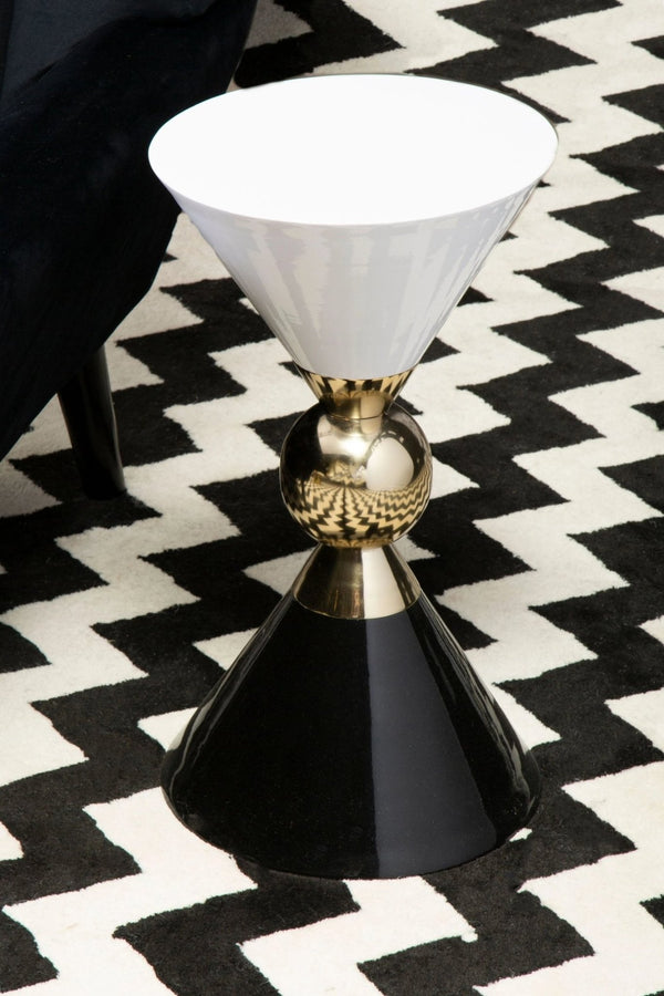 Martini Gold And Black Side Table - XShowhome Limited - Xshowhome