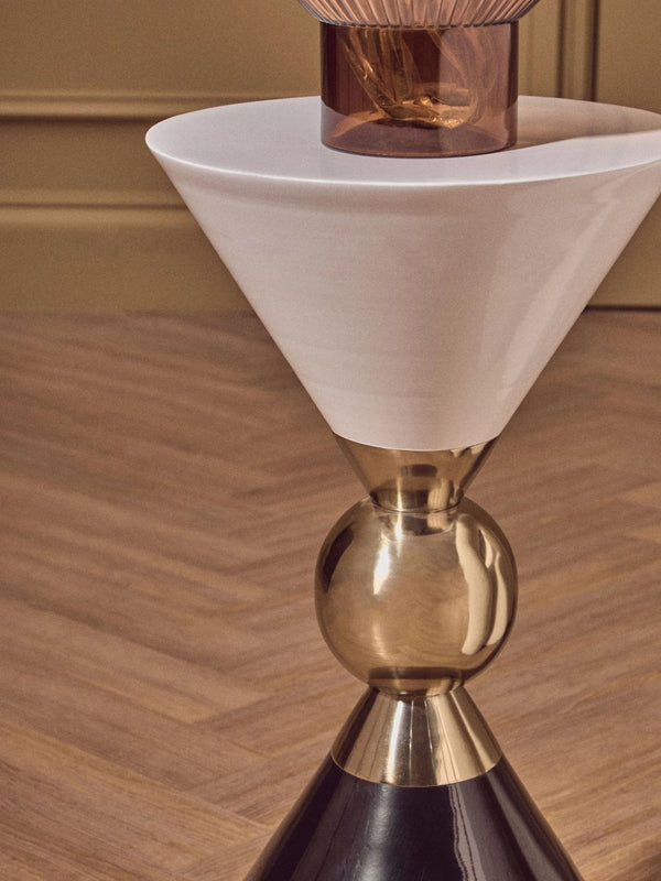 Martini Gold And Black Side Table - XShowhome Limited - Xshowhome