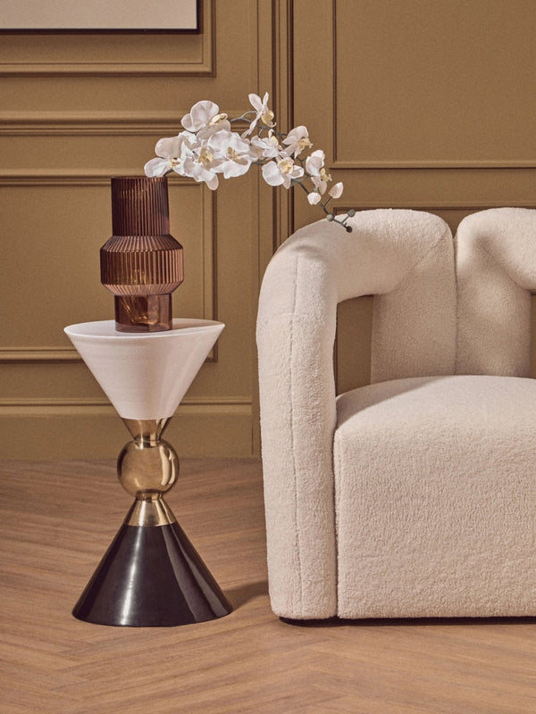 Martini Gold And Black Side Table - XShowhome Limited - Xshowhome
