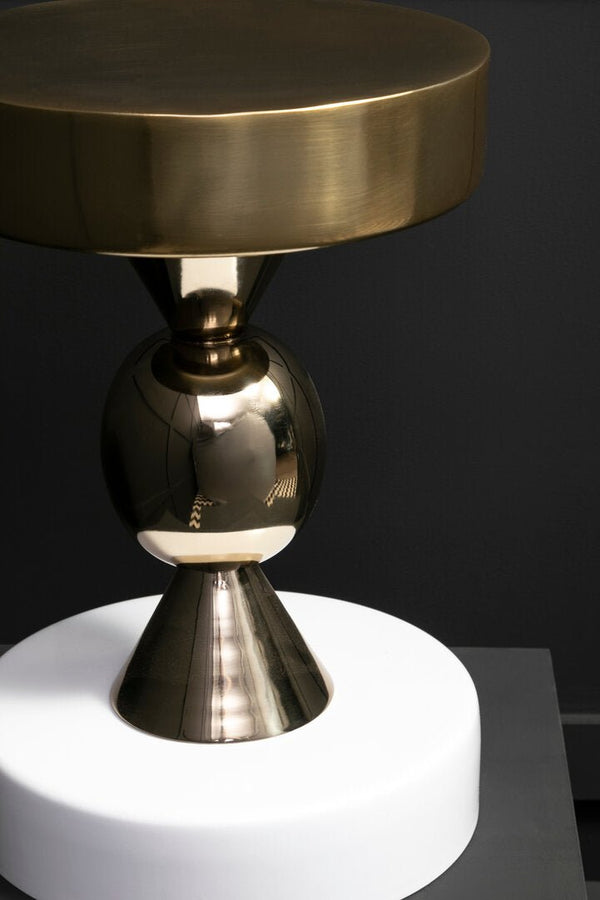 Martini Gold And Ivory Side Table - Canwell Interiors Limited - Xshowhome