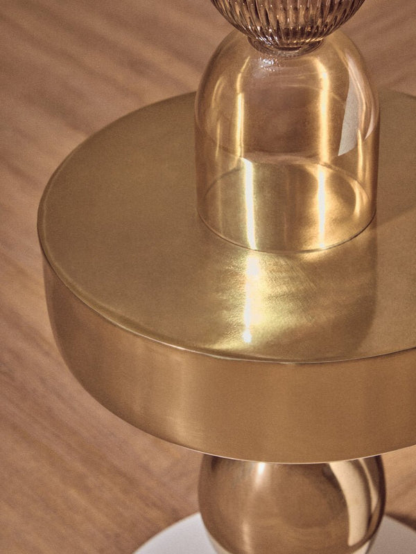 Martini Gold And Ivory Side Table - Canwell Interiors Limited - Xshowhome