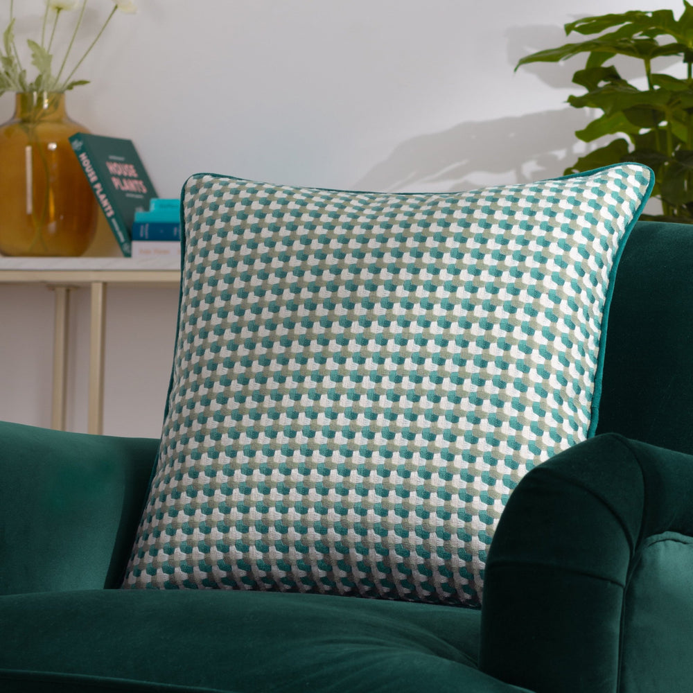 Marttel 45x45 Feather Filled Cushion Teal - Canwell Interiors Limited - Riva