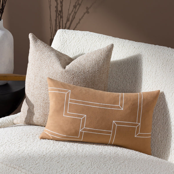 Marzena 30x50 Feather Filled Cushion Toffee - Canwell Interiors Limited - Riva
