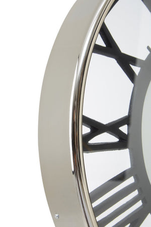 Mateo Nickel Finish Pocket Style Wall Clock - Canwell Interiors Limited - Xshowhome