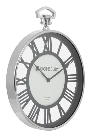 Mateo Nickel Finish Pocket Style Wall Clock - XShowhome Limited - Xshowhome