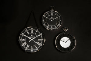 Mateo Nickel Finish Pocket Style Wall Clock - XShowhome Limited - Xshowhome